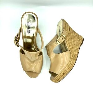 Charles David | Tan Patent Leather Espadrille